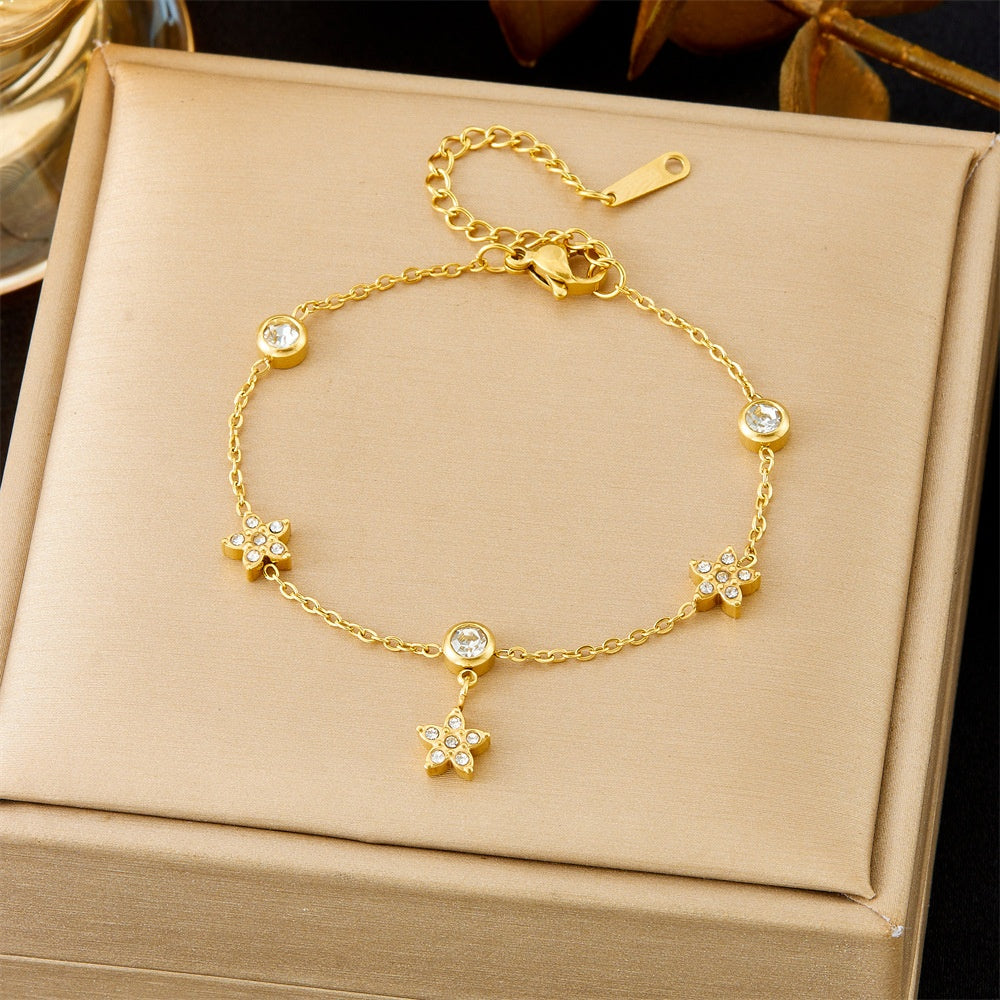 All-matching Ins Gold Fashion Ornament Bracelet