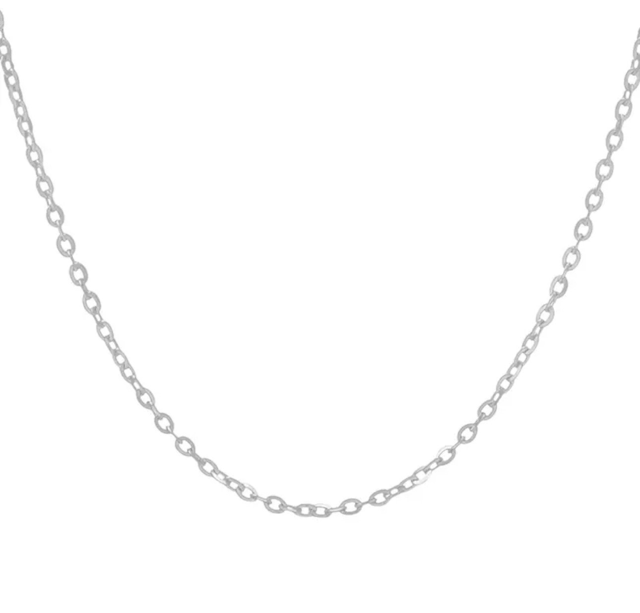 Titanium Steel Single-strand Necklace With An O-link Chain Designversatile And Easy To Style