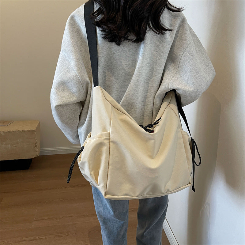 Solid-color Casual Large-capacity Shouldercrossbody Bag For Women