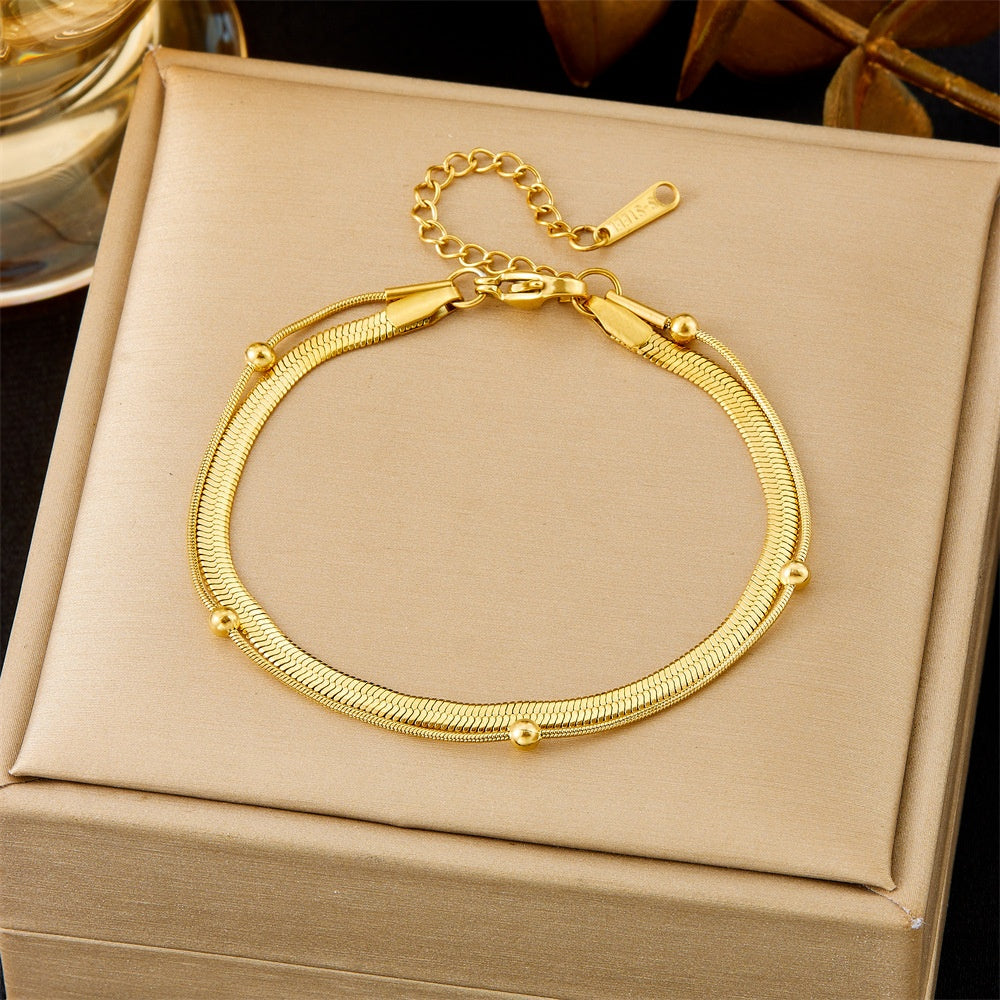 All-matching Ins Gold Fashion Ornament Bracelet