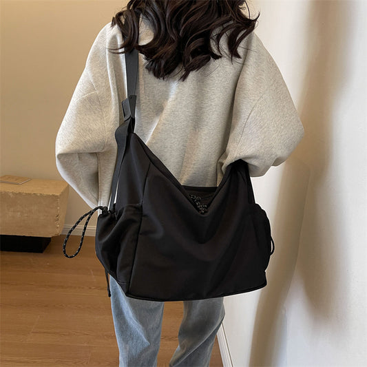Solid-color Casual Large-capacity Shouldercrossbody Bag For Women