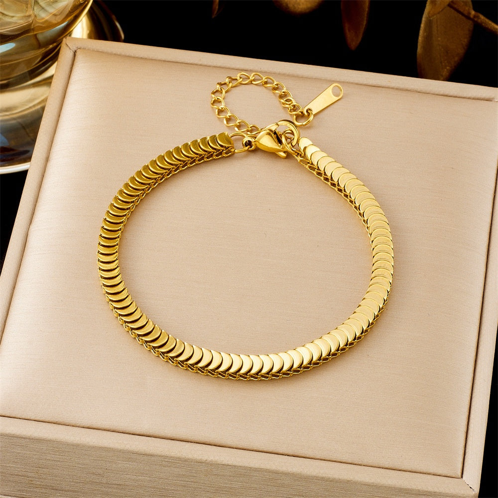 All-matching Ins Gold Fashion Ornament Bracelet