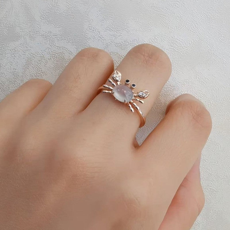 Cute Little Crab Open Ring With A Personalized Touch