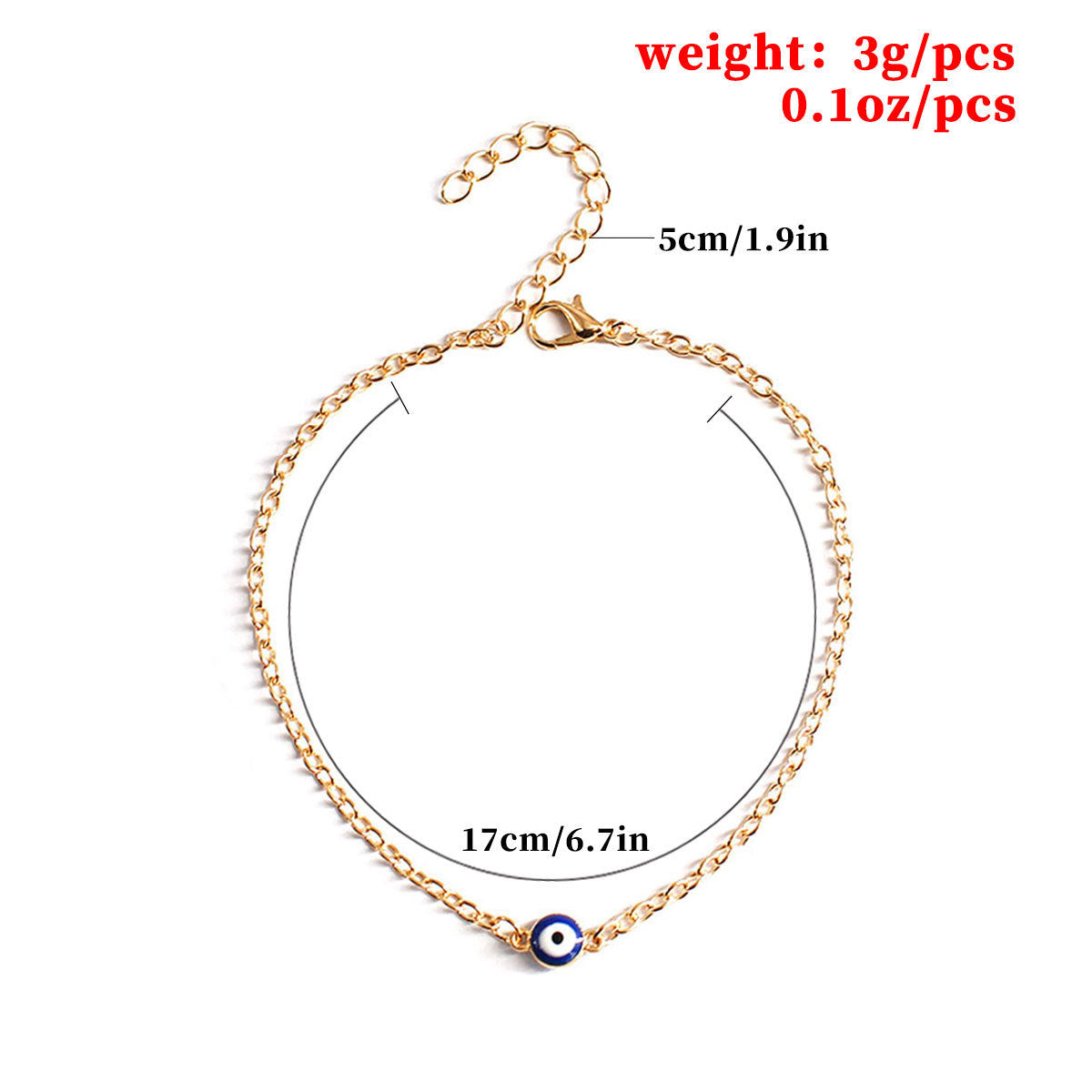 Fashion Personality Turkey Blue Eyes Bracelet