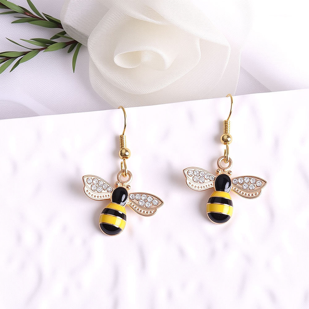 Cartoon Bee Fashion Creative Earrings