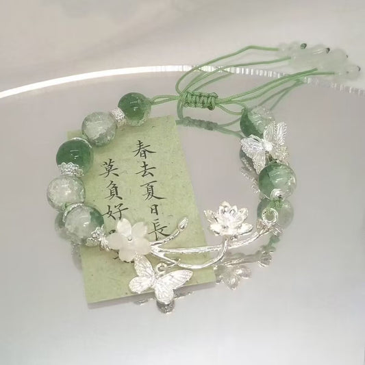 Floral Butterfly Bracelet New Chinese Style Extremely Ethereal Butterfly