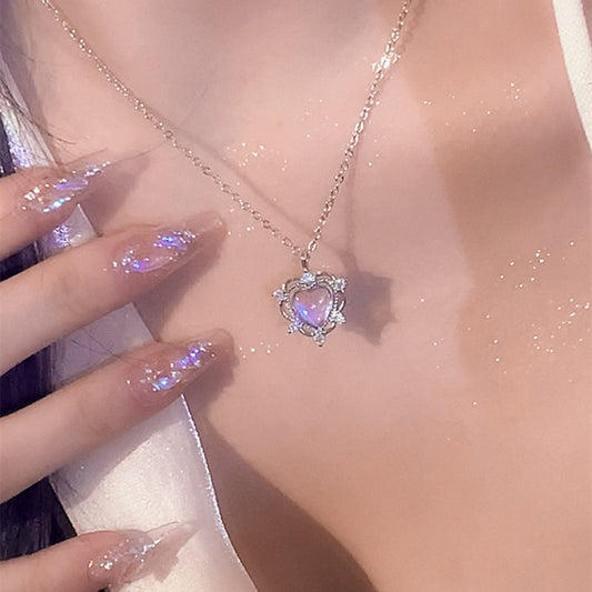 New Womens Magic Heart Necklace Sweater