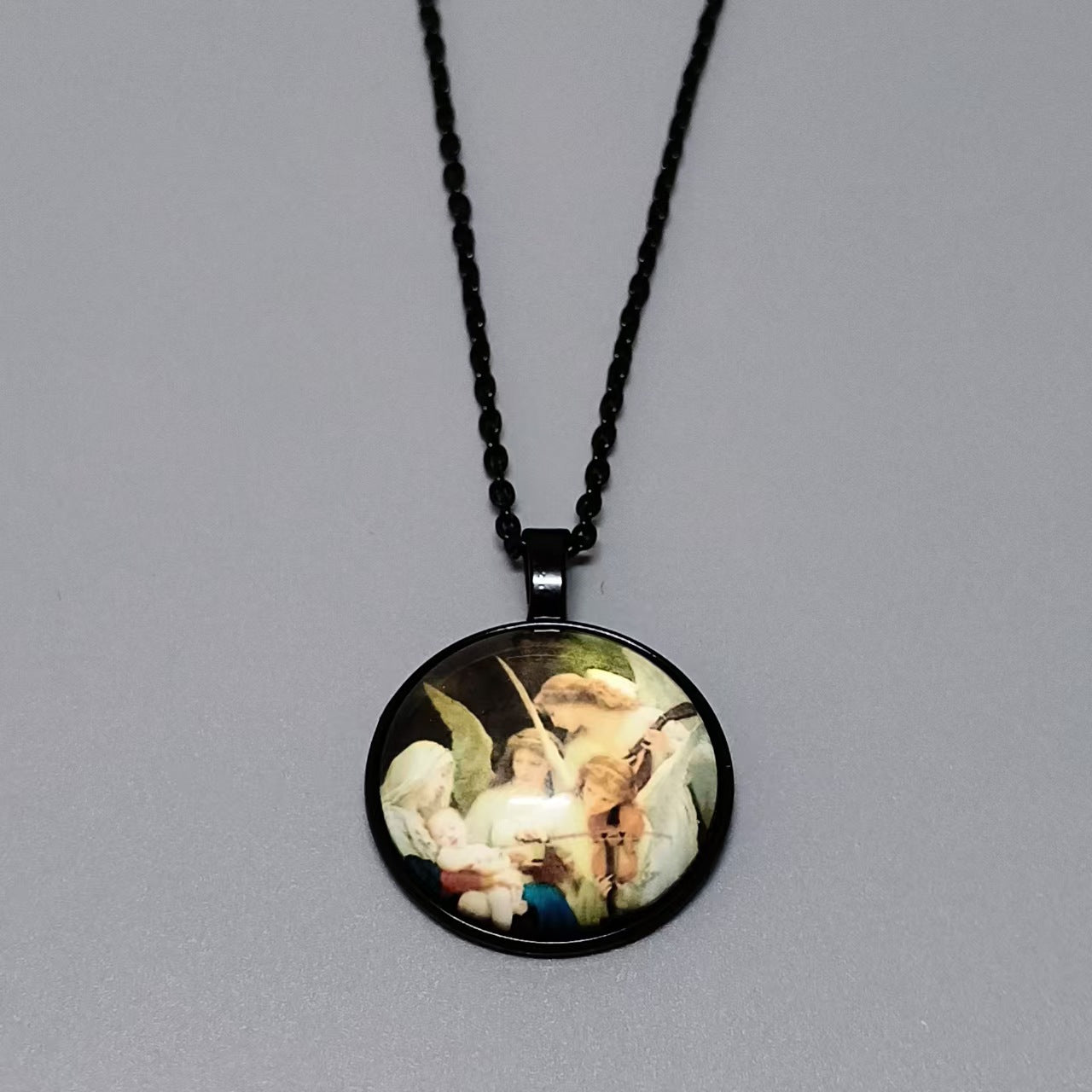 Womens Versatile Vintage Gemstone Alloy Necklace