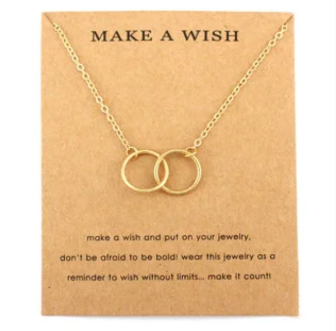 Double-layer Heart Mother-and-child Necklace