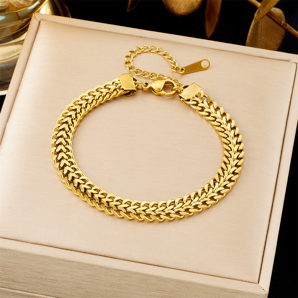 All-matching Ins Gold Fashion Ornament Bracelet