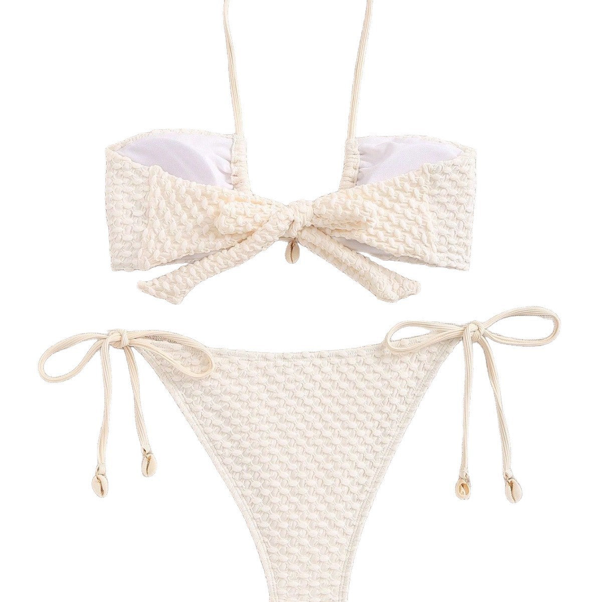 European And American Style Bikini Womens Shell Design Simple Fashion Swimsuit Womens Set