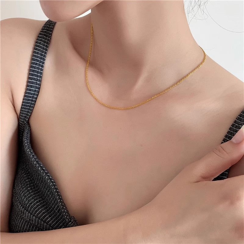 Womens Retro Alloy Layered Clavicle Necklace