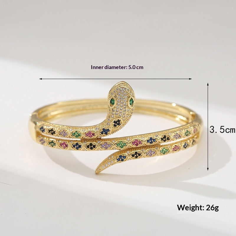 Custom-designed Snake-style Bracelet For Women Copper-plated
