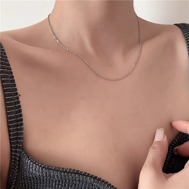 Womens Retro Alloy Layered Clavicle Necklace