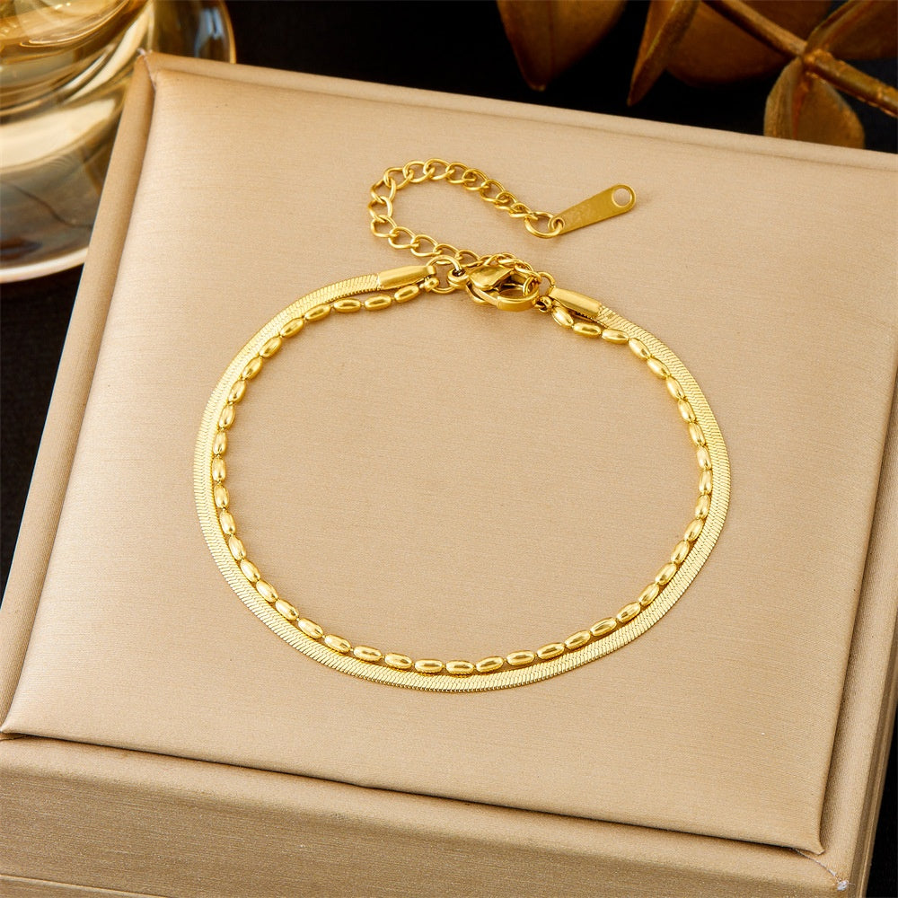 All-matching Ins Gold Fashion Ornament Bracelet