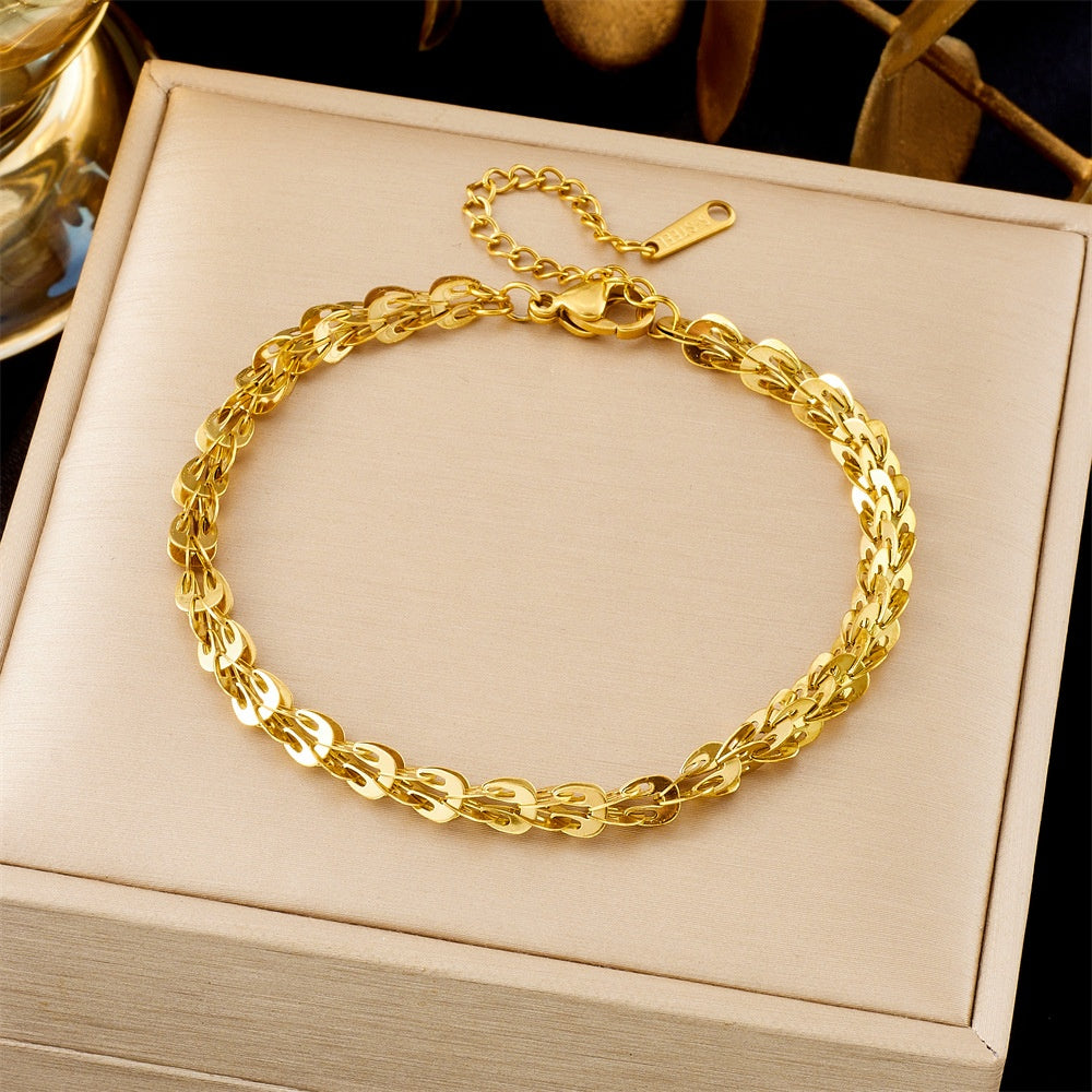 All-matching Ins Gold Fashion Ornament Bracelet