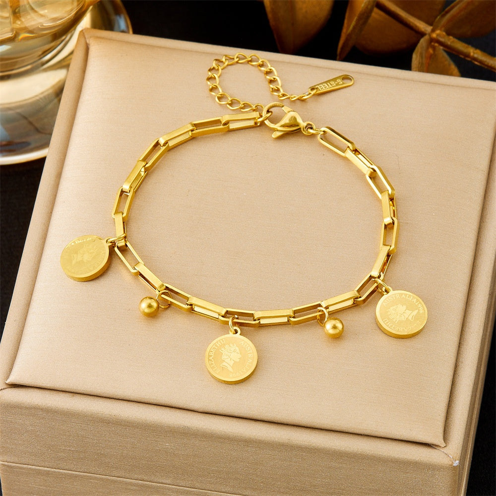 All-matching Ins Gold Fashion Ornament Bracelet