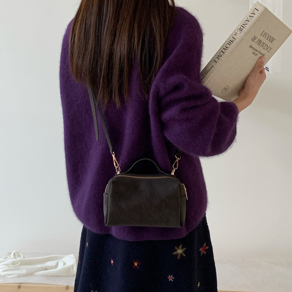 Retro Small Square Bag Shoulder Crossbody Bag