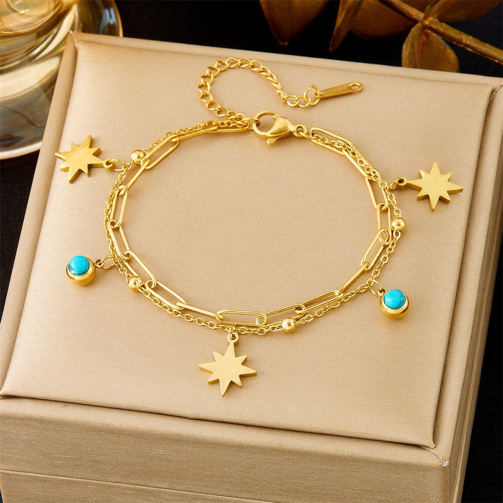 All-matching Ins Gold Fashion Ornament Bracelet