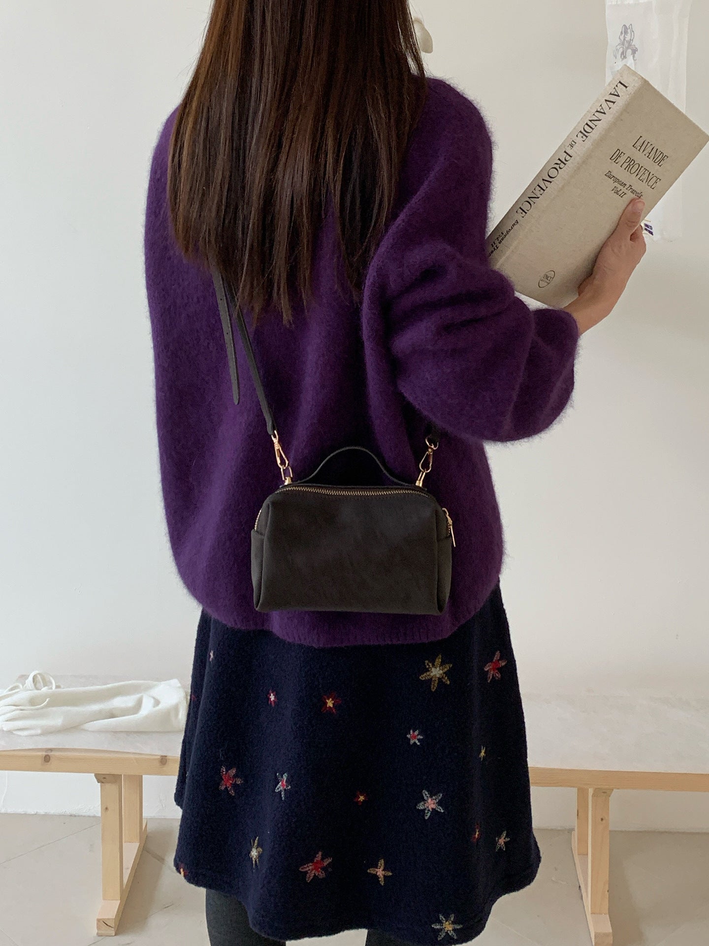 Retro Small Square Bag Shoulder Crossbody Bag