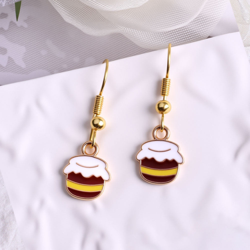 Cartoon Bee Fashion Creative Earrings
